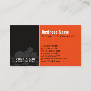 Carte de visite pour magasin de motos, ventes et s