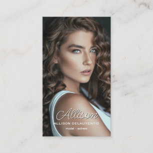 Carte de visite pour mannequins et talents Code