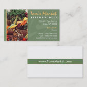 Carte de visite pour marché de produits frais (Devant / Derrière)