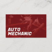 Carte de visite pour mécanicien automobile mobile (Devant)