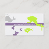 Carte de visite pour moniteur de plongée, Lauréat (Dos)