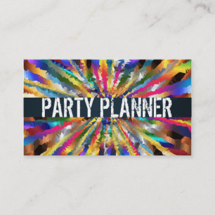 Carte de visite pour organisateur de fêtes