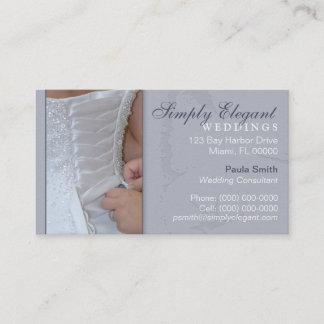 Carte de visite pour organisateur de mariage