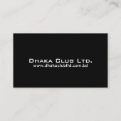 carte de visite pour PDG (Dos)