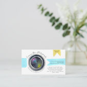 Carte de visite pour photographe (Debout devant)