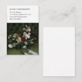 Carte de visite pour photographe 7 Photo + Données (Devant / Derrière)