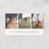 Carte de visite pour photographe avec multiples ph (Devant)