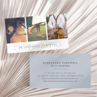 Carte de visite pour photographe avec multiples ph
