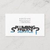 Carte de visite pour plombier (Devant)