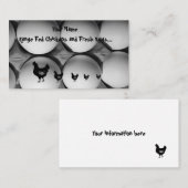 Carte de visite pour poulets et oeufs frais de gam (Devant / Derrière)