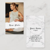 Carte de visite pour professeur de yoga en studio (Devant / Derrière)