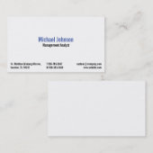 Carte de visite pour professionnels indépendants (Devant / Derrière)