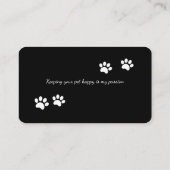 Carte de visite pour promeneur de chien mignon / g (Dos)