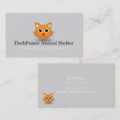 Carte de visite pour refuge pour animaux de compag (Devant / Derrière)