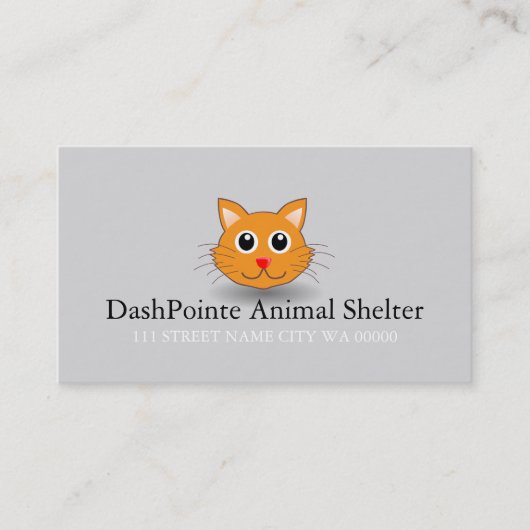 Carte de visite pour refuge pour animaux de compag (Devant)