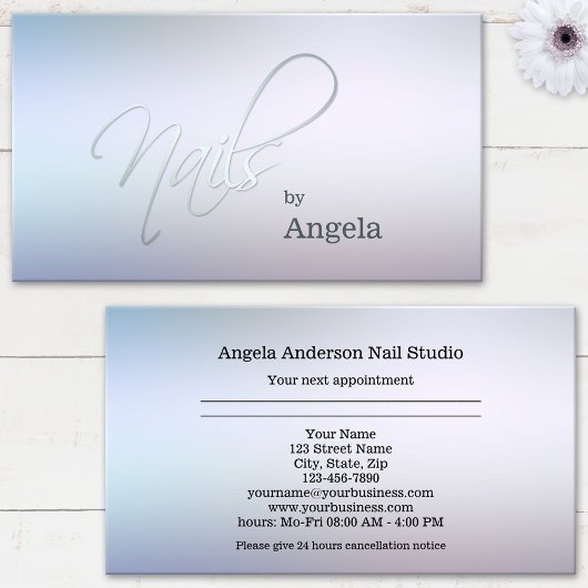 Carte de visite pour rendez-vous en studio de manu