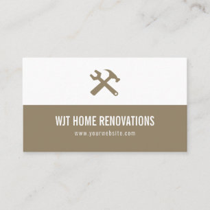 Carte de visite pour rénovation de maison
