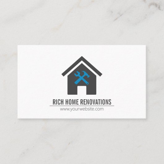 Carte de visite pour rénovation de maison (Devant)