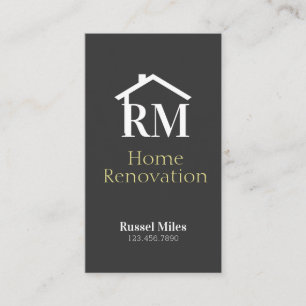 Carte de visite pour rénovation de maison