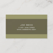 Carte de visite pour rénovation professionnelle de (Dos)