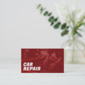 Carte de visite pour réparation automobile (Debout devant)