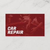 Carte de visite pour réparation automobile (Devant)
