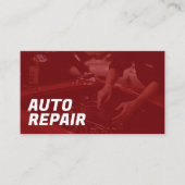 Carte de visite pour réparation automobile (Devant)