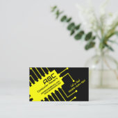 Carte de visite pour réparation d'ordinateurs / él (Debout devant)
