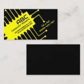 Carte de visite pour réparation d'ordinateurs / él (Devant / Derrière)