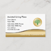 Carte de visite pour résidence avec services (Devant)
