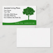 Carte de visite pour résidence avec services (Devant / Derrière)