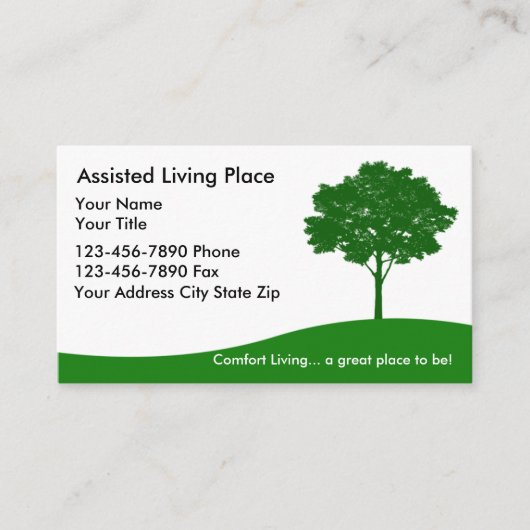Carte de visite pour résidence avec services (Devant)