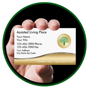 Carte de visite pour résidence avec services