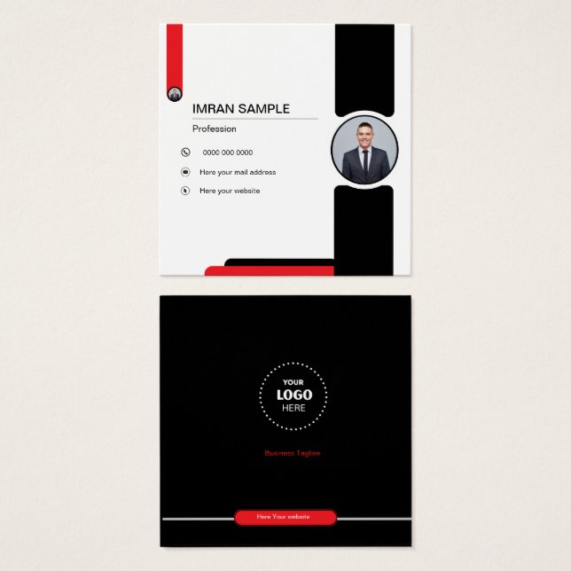 Carte de visite pour retouche photo (Devant & derrière)