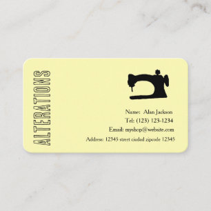 Carte de visite pour retouches