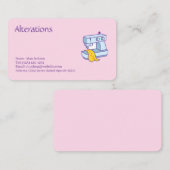 Carte de visite pour retouches (Devant / Derrière)