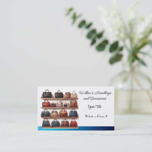 Carte de visite pour sacs à main et accessoires de (Debout devant)