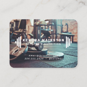Carte de visite pour salle de sport élégante / ent