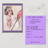 Carte de visite pour salon de beauté (Devant / Derrière)