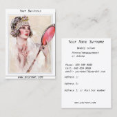 Carte de visite pour salon de beauté 2 (Devant / Derrière)