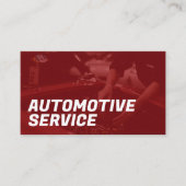 Carte de visite pour service automobile (Devant)