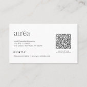 Carte de visite pour service de beauté (Dos)