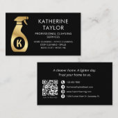 Carte de visite pour service de nettoyage (Devant / Derrière)