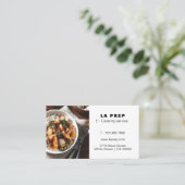 Carte de visite pour service de traiteur (Debout devant)