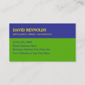 Carte de visite pour service d'irrigation personna (Dos)