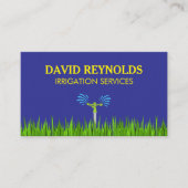 Carte de visite pour service d'irrigation personna (Devant)