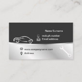 Carte de visite pour services automobiles (Dos)
