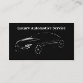 Carte de visite pour services automobiles de luxe (Devant)