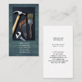Carte de visite pour services de bricolage à domic (Devant / Derrière)