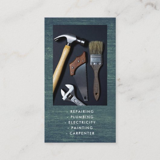 Carte de visite pour services de bricolage à domic (Devant)